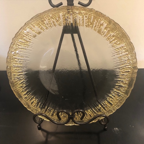 Gifts of the World Dining Akcam Turkish Glass Gold Rim 1 Dinner